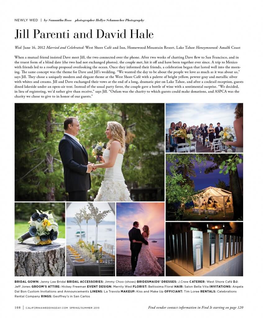 California Wedding Day - Jill & Dave Article 3