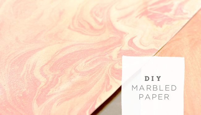 DIY marbled paper Green Wedding Shoes