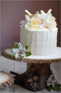 oncewed rustic cake stand