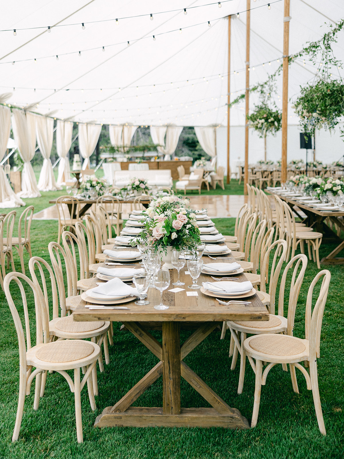 Luxury Tahoe Wedding Reception Tent