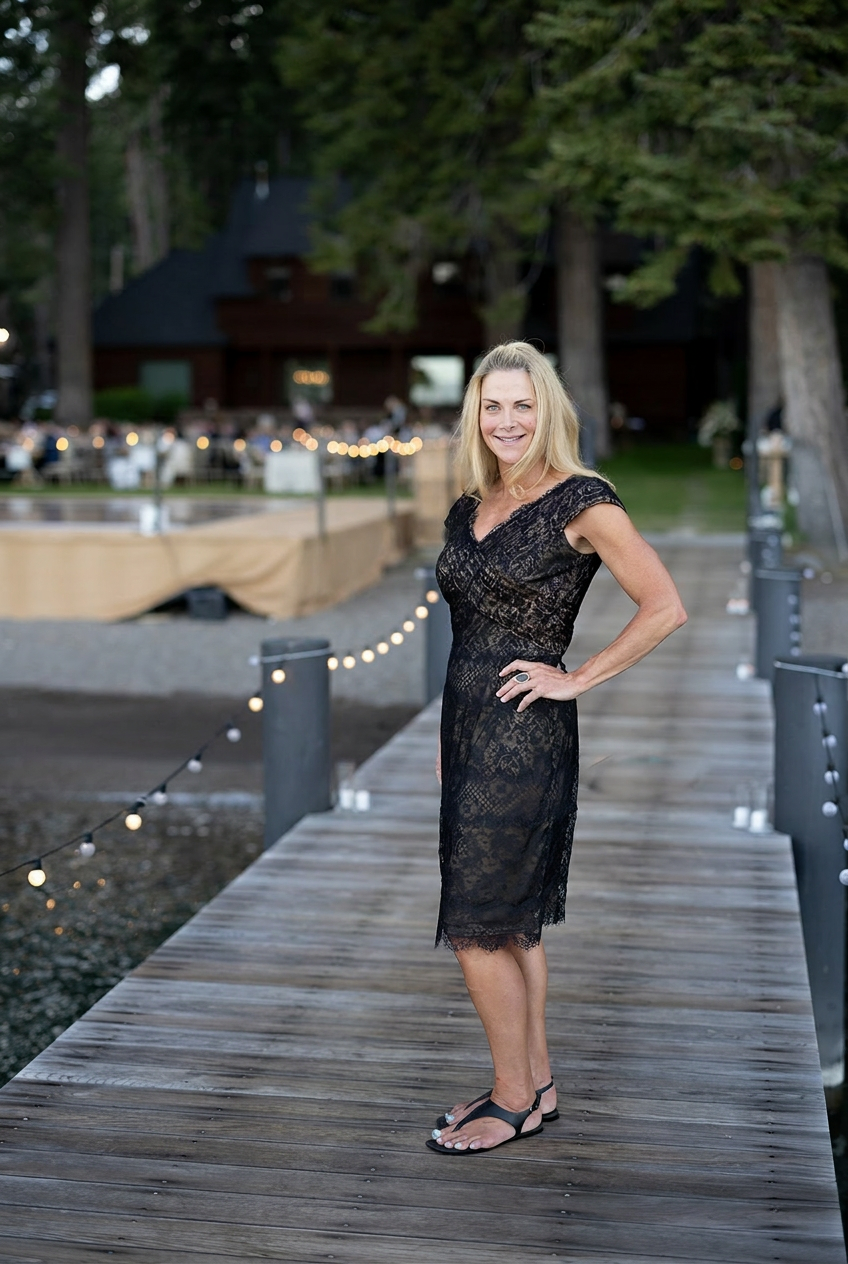 Lakefront Tahoe Wedding designed by Merrily Wed. Lake Tahoe Wedding Planner.